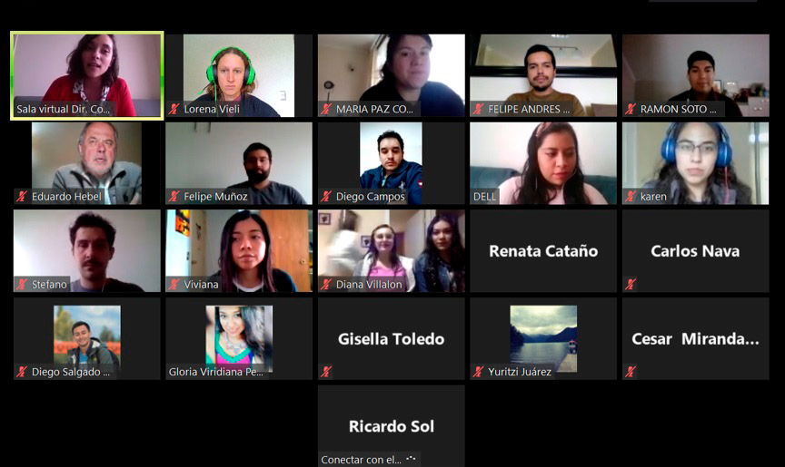 UFRO recibe a estudiantes extranjeros con bienvenida y diálogo virtual